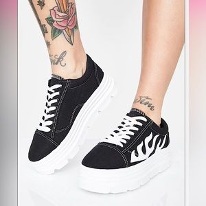 COPY - KOI X Dolls Kill Fire Fury Platform Sneakers Sz.6 US